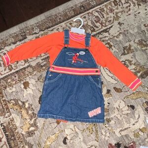 Elmo Sesame Street Orange and Pink Striped Garment